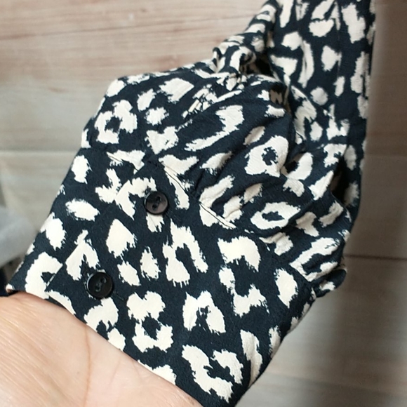 Zara tiered Babydoll Dress Leopard Print Size L - Picture 7 of 10